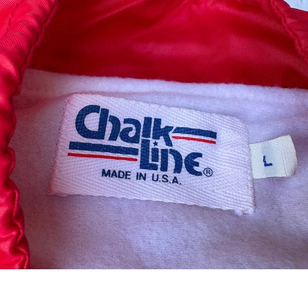 Vintage Chalk Line Detroit Red Wings Windbreaker Jacket Mens Large USA